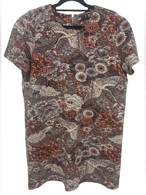 BAR by Melin Kayhan Floral Bird Print Knit Dress – Women’s XL